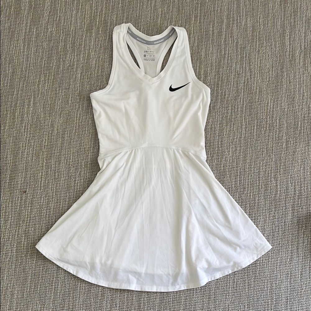 White Nike Girls Tennis Dress (XS)